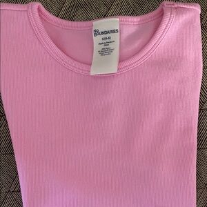 No Boundaries Soft Pink Ribbed Top